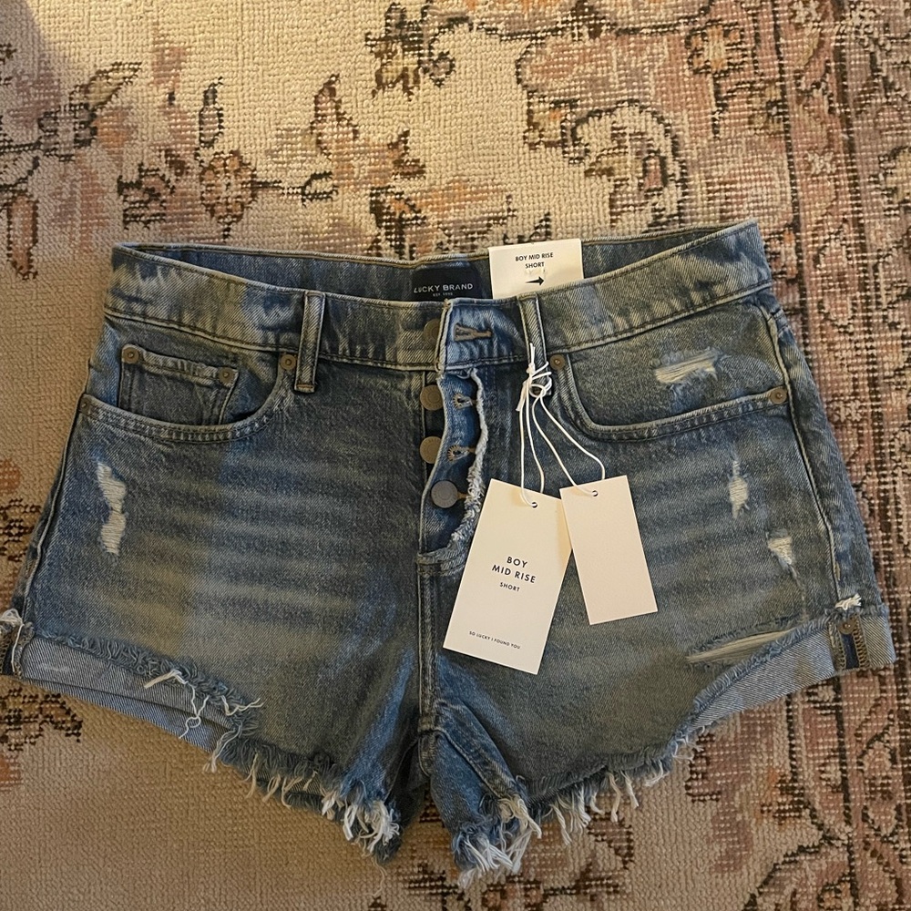 Women's Distressed Denim Shorts lucky brand
